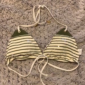 Sperry Top-Sider Sequin Stripe Triangle Bikini Top